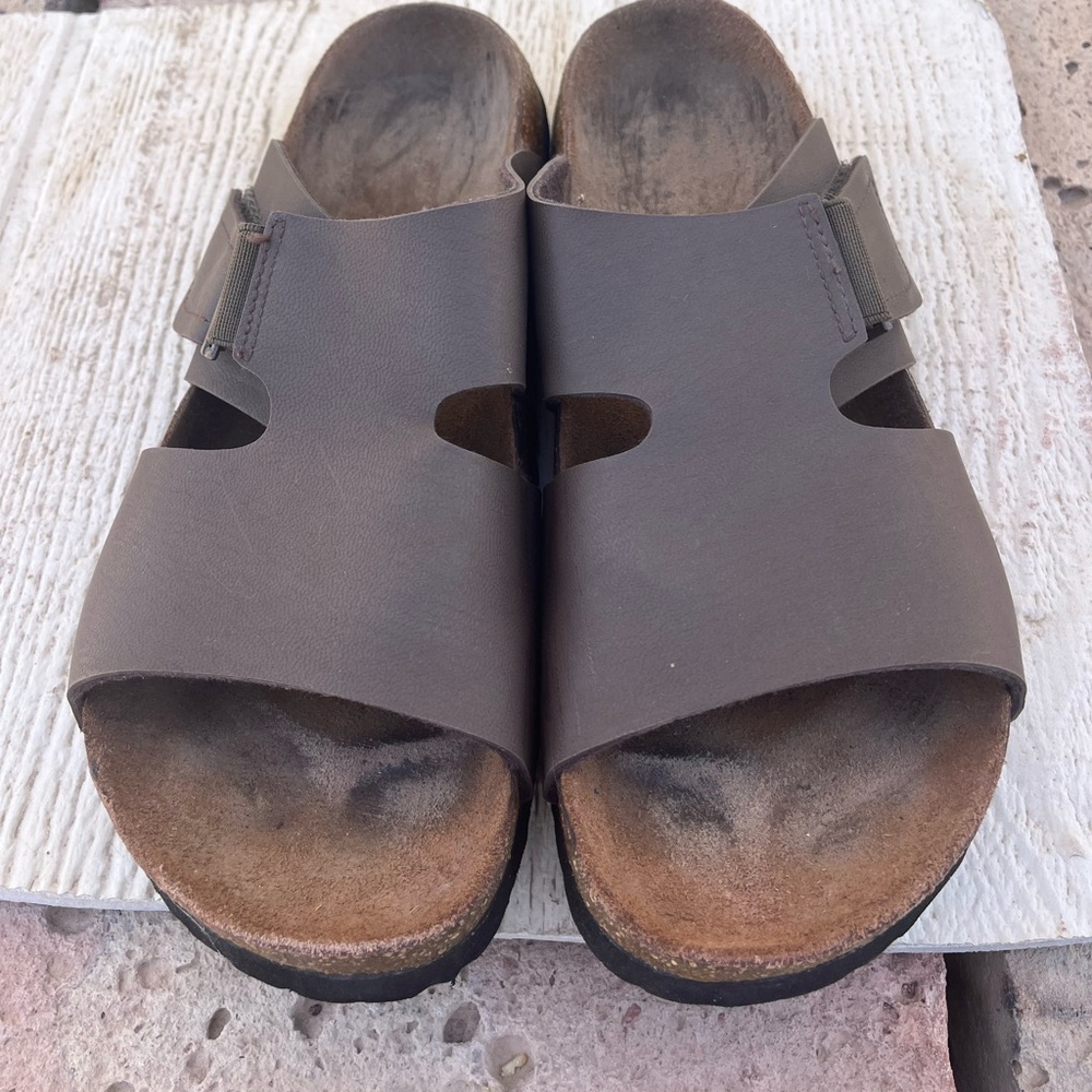 Betula Birkenstock Size 42 M9 Brown Oiled Leather Sandals